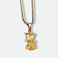 Birmingham City Pendant – Keep Right On Engraved Necklace for Football Fans