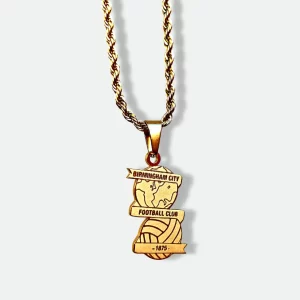 Birmingham City Pendant – Keep Right On Engraved Necklace for Football Fans