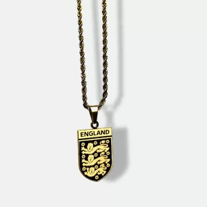 England Pendant – It’s Coming Home Engraved Necklace for Football Fans