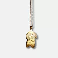 Personalized Hand Drawn Dog Pendant
