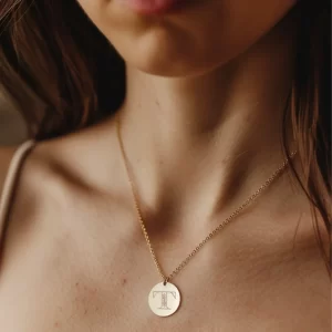 Christian Personalized Initial 'T' Pendant with Proverbs 3:5-6 Engraving